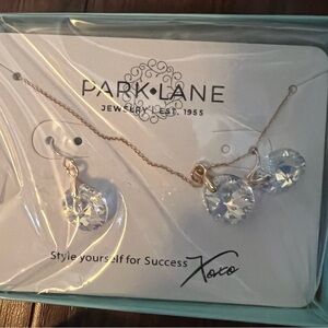 Park Lane Silver and Crystal Earrings and Pendant
